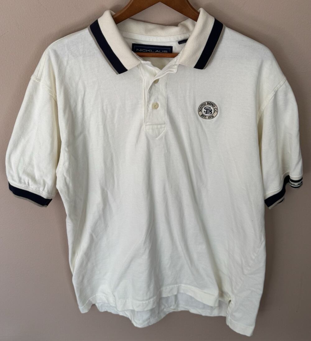 Jack Nicklaus Mens Golf Polo North Bend CC Notre Dame L